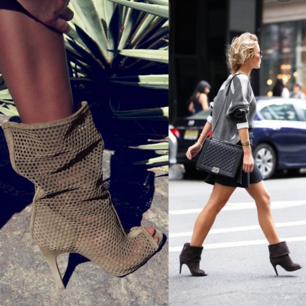 PEDRO GARCIA • Sira perforated bootie 38 heel